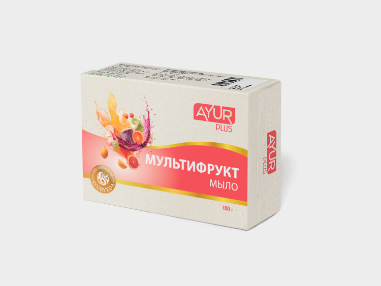 Мыло Ayurplus Мультифрукт 